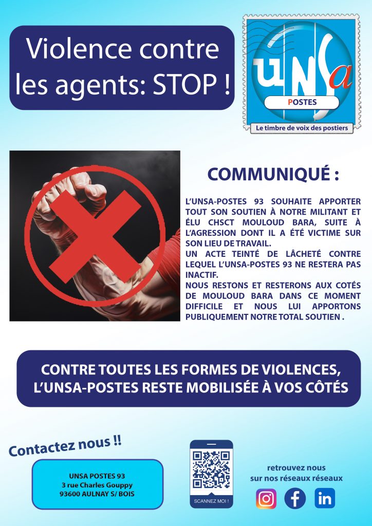 AGENT AGGRÉSSÉ DANS LE 93: STOP À LA VIOLENCE