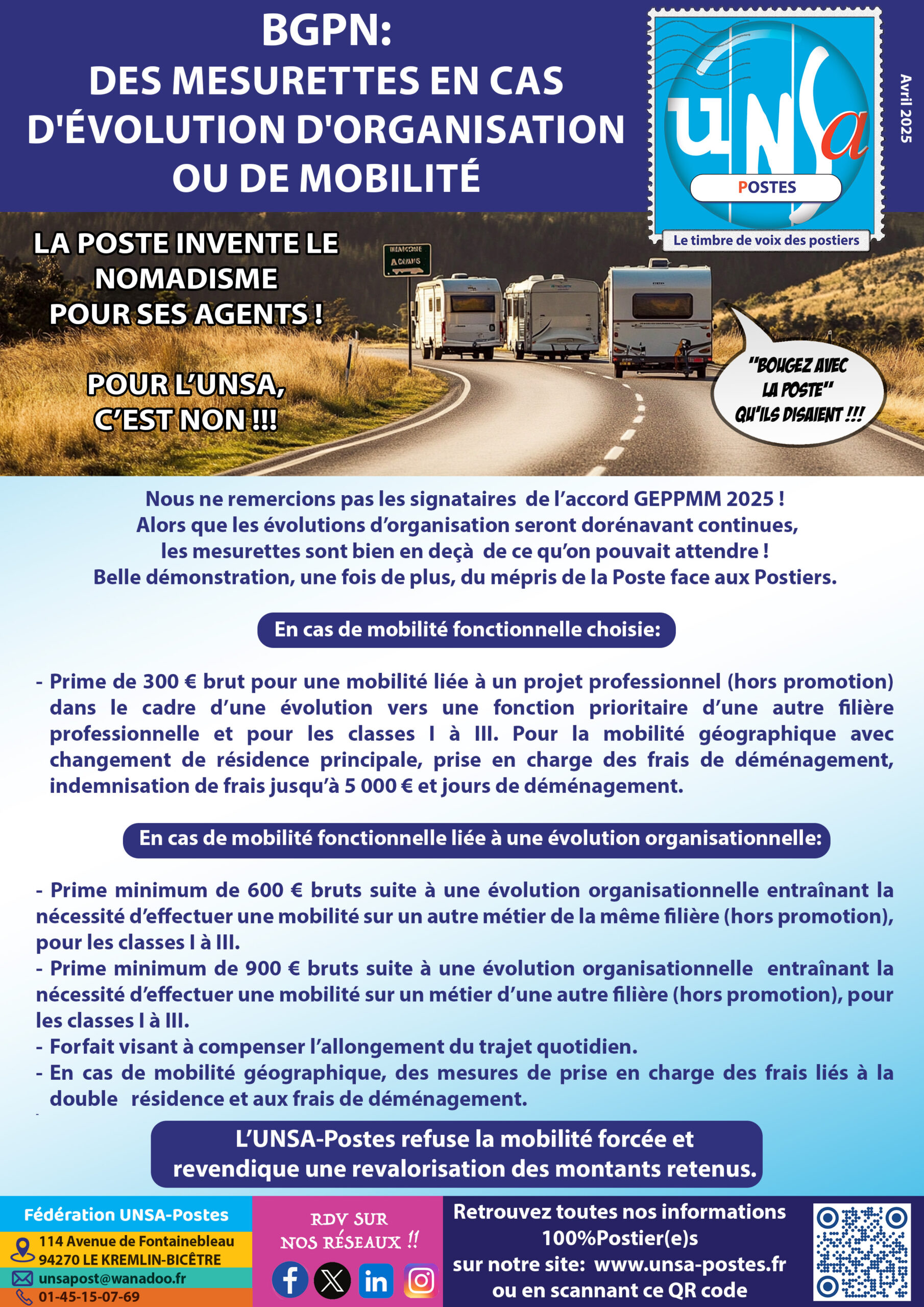 BGPN: DES MESURETTES EN CAS D&rsquo;ÉVOLUTION D&rsquo;ORGANISATION MOBILITÉ